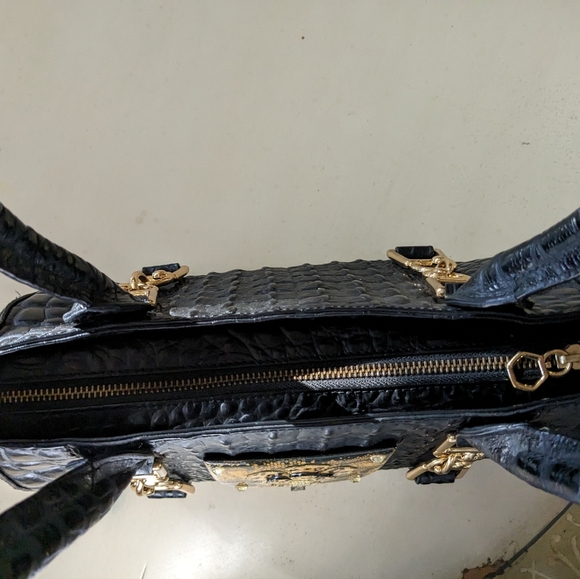 DEBBIE BROOKS NEWYORK BLACK GATOR BAG - Picture 5 of 6